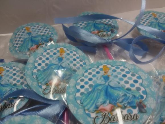 Pirulito personalizado - Cinderela