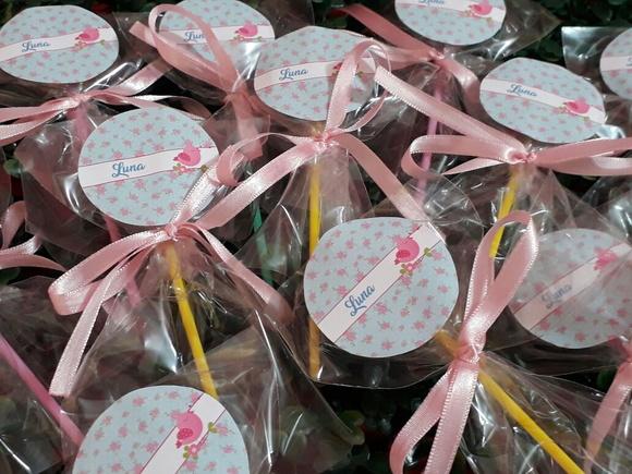 Pirulito personalizado - Jardim Encantado