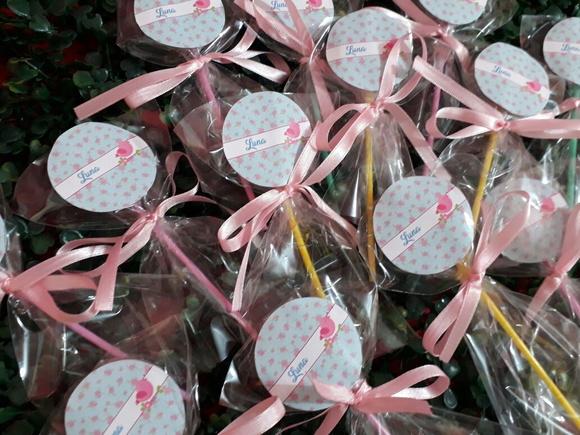 Pirulito personalizado - Jardim Encantado