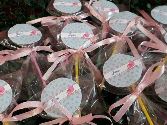 Pirulito personalizado - Jardim Encantado