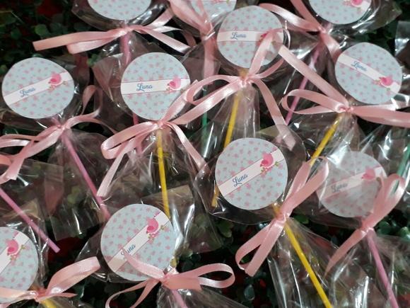 Pirulito personalizado - Jardim Encantado