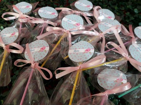 Pirulito personalizado - Jardim Encantado