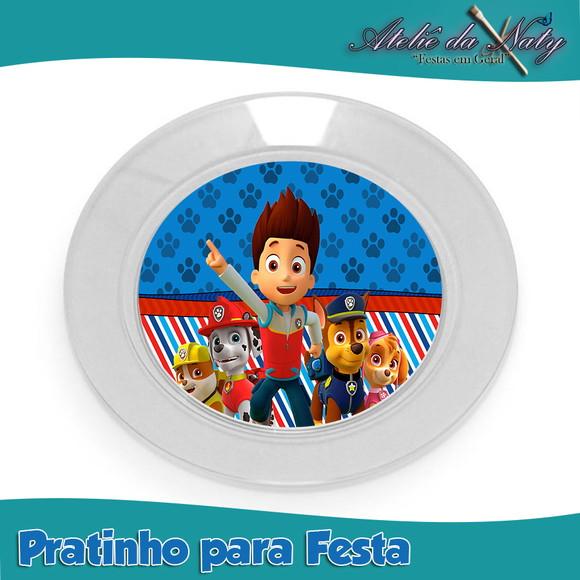 Pratinho e Copo para Festas - Patrulha Canina
