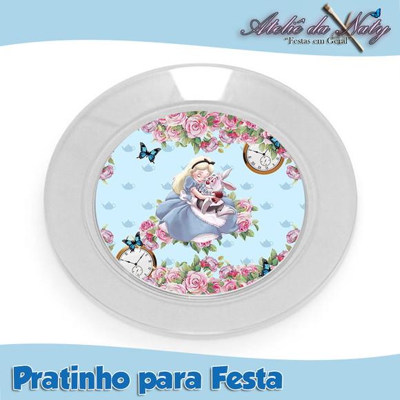 Pratinho para Festas - Alice no País das Maravilhas 21 cm