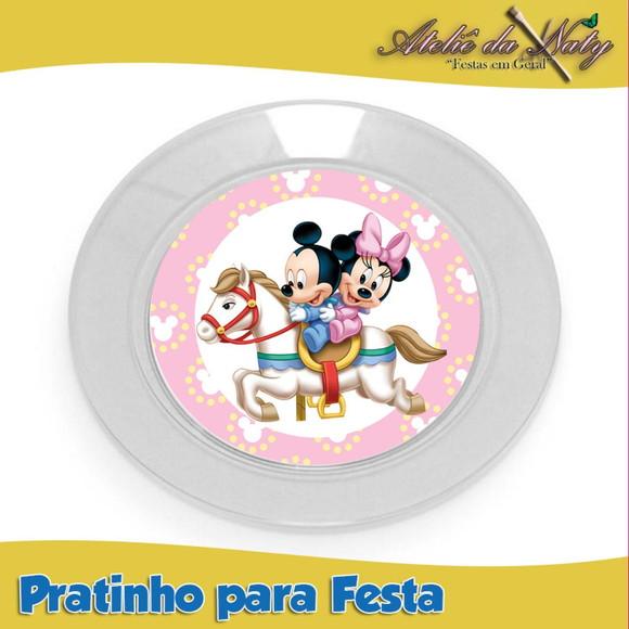 Pratinho para Festas - Mickey e Minnie Baby