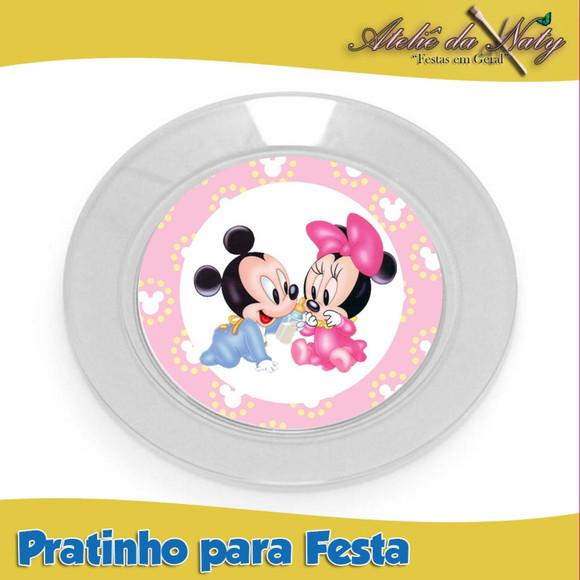 Pratinho para Festas - Mickey e Minnie Baby