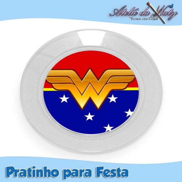 Pratinho para Festas - Mulher Maravilha