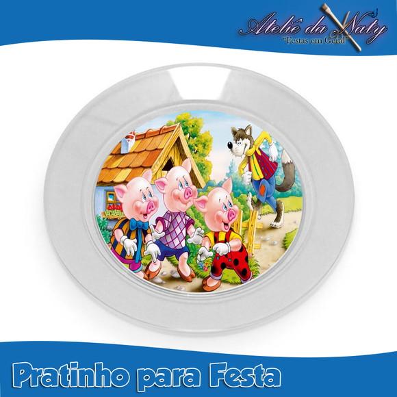 Pratinho para Festas - Os Três Porquinhos