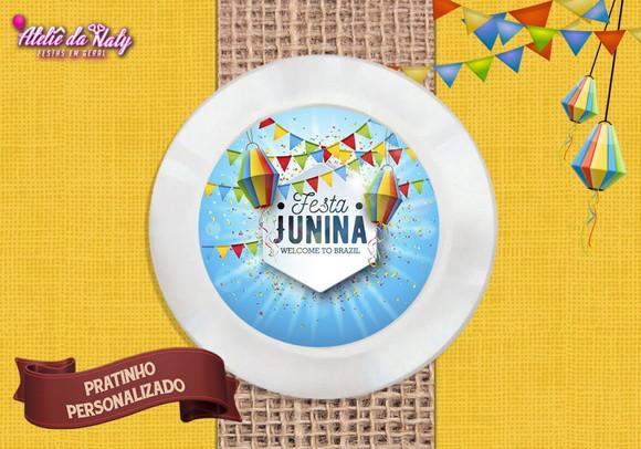 Pratinho Personalizado - Festa Junina