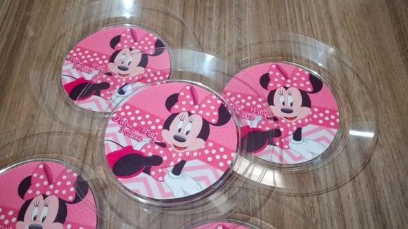 Pratinho Personalizado - Minnie Rosa