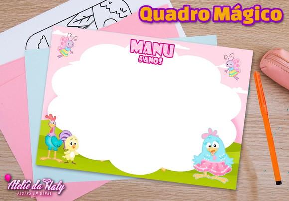 Quadro Mágico - Galinha Pintadinha