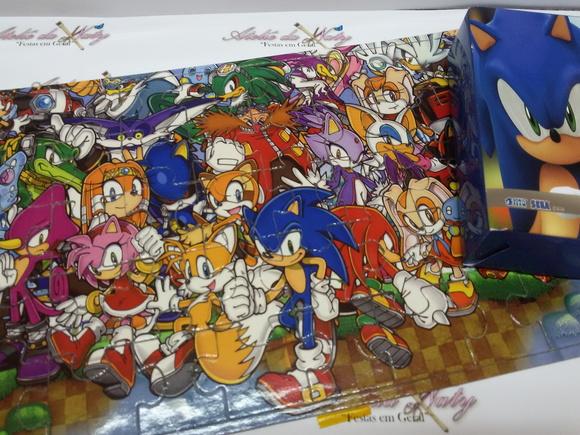 Quebra Cabeça c/ cx - Sonic
