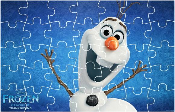 Quebra-Cabeça Personalizado - Frozen
