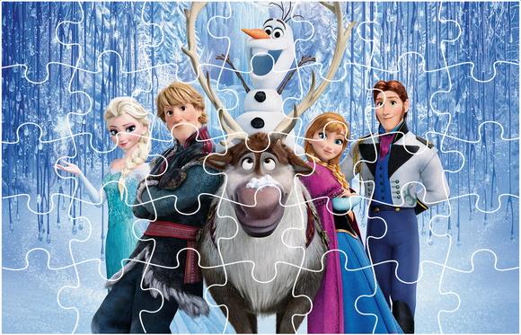 Quebra-Cabeça Personalizado - Frozen