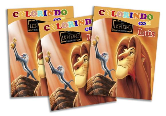 Revista personalizada Rei Leão