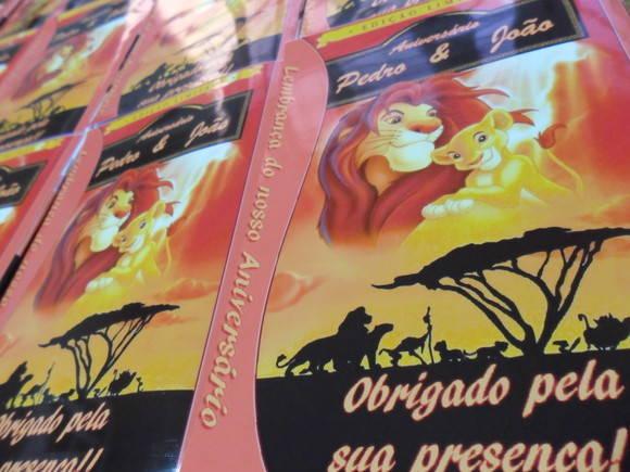 Revista personalizada Rei Leão