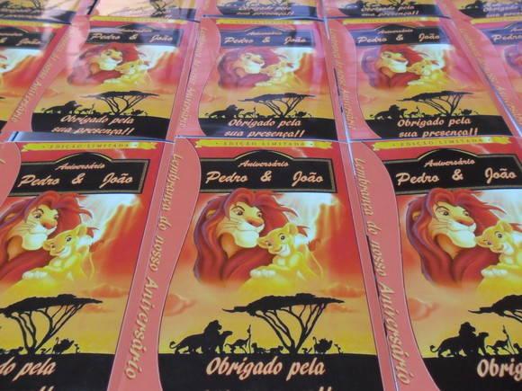 Revista personalizada Rei Leão