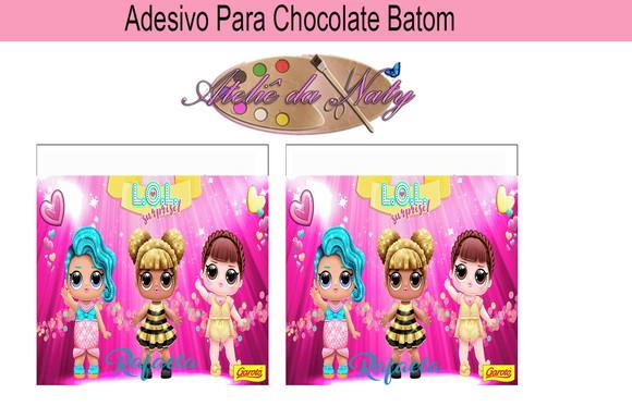 Rótulo p/ Batom - LOL SURPRISE!