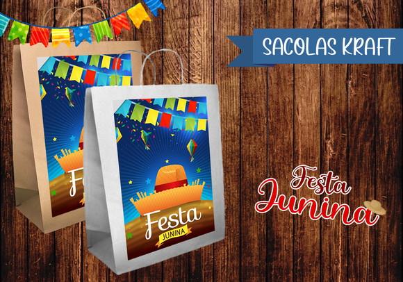 Sacolinha Kraft - Festa Junina