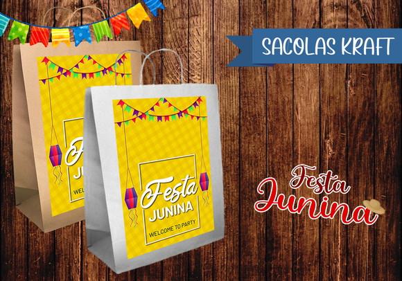 Sacolinha Kraft - Festa Junina