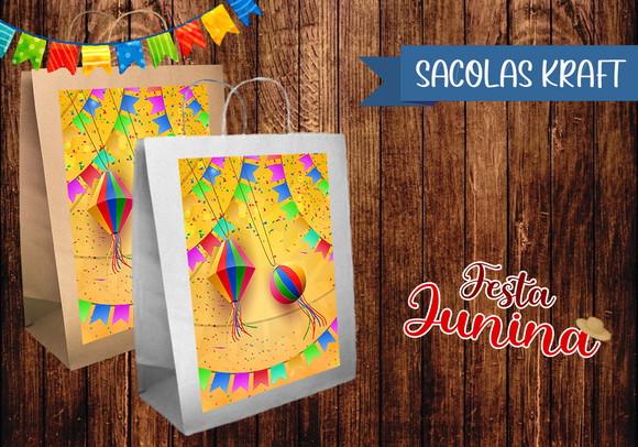 Sacolinha Kraft - Festa Junina