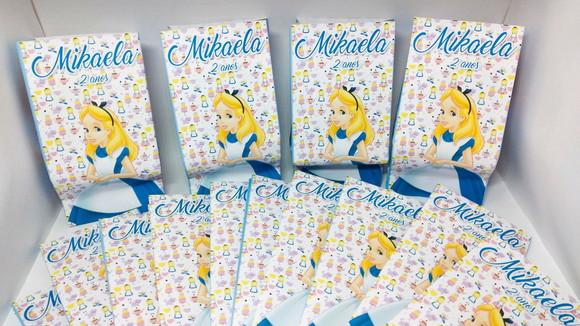 Saquinho para Pipoca - Alice no País das Maravilhas
