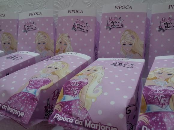 Saquinho para Pipoca - Barbie