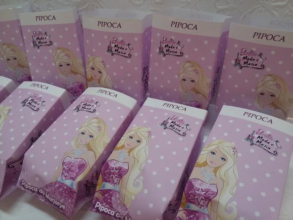 Saquinho para Pipoca - Barbie