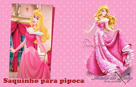 Saquinho para Pipoca - Bela Adormecida