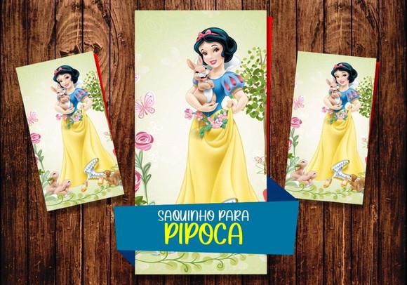 Saquinho para Pipoca - Branca de Neve