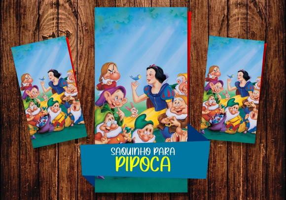 Saquinho para Pipoca - Branca de Neve