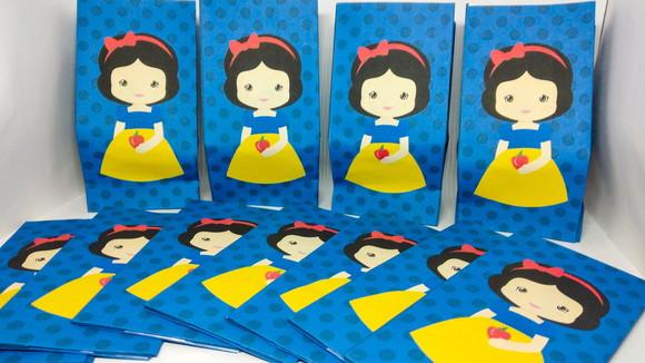 Saquinho para Pipoca - Branca de Neve