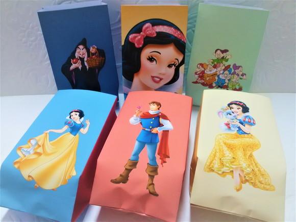 Saquinho para Pipoca - Branca de Neve