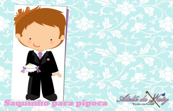 Saquinho para Pipoca - Casamento
