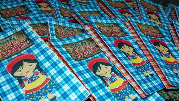 Saquinho para Pipoca - Festa Junina