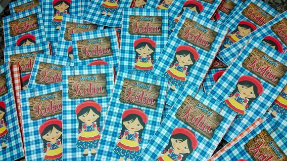 Saquinho para Pipoca - Festa Junina