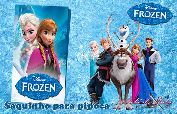 Saquinho para Pipoca - Frozen