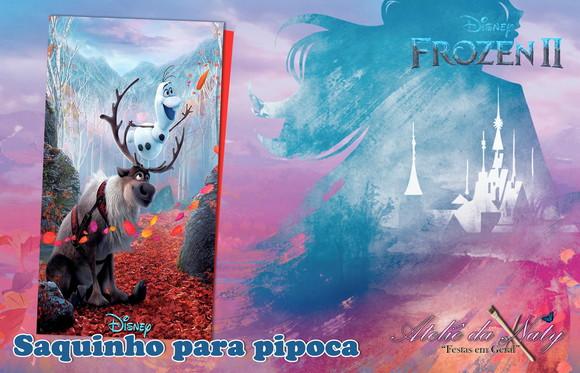 Saquinho para Pipoca - Frozen 2