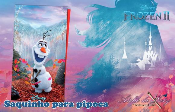 Saquinho para Pipoca - Frozen 2