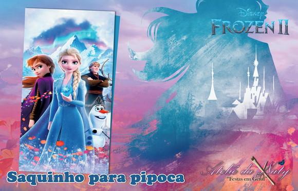 Saquinho para Pipoca - Frozen 2