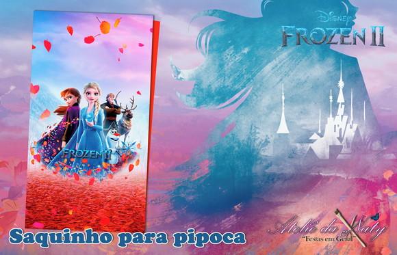 Saquinho para Pipoca - Frozen 2