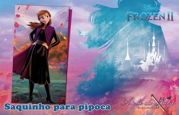 Saquinho para Pipoca - Frozen 2