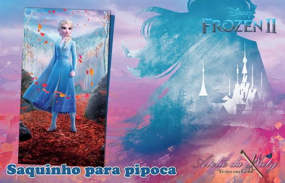 Saquinho para Pipoca - Frozen 2