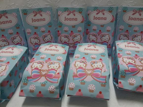 Saquinho para Pipoca - Hello Kitty