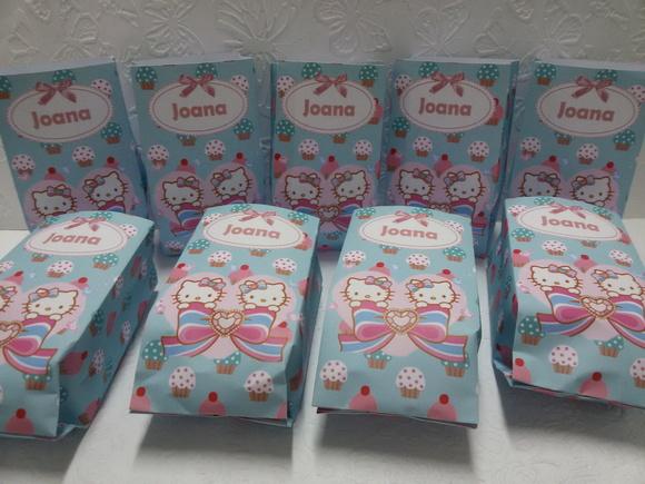 Saquinho para Pipoca - Hello Kitty
