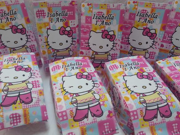 Saquinho para Pipoca - Hello Kitty