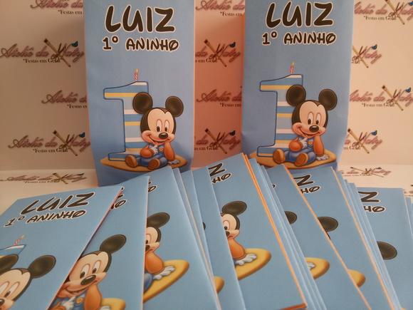 Saquinho para Pipoca - Mickey Baby