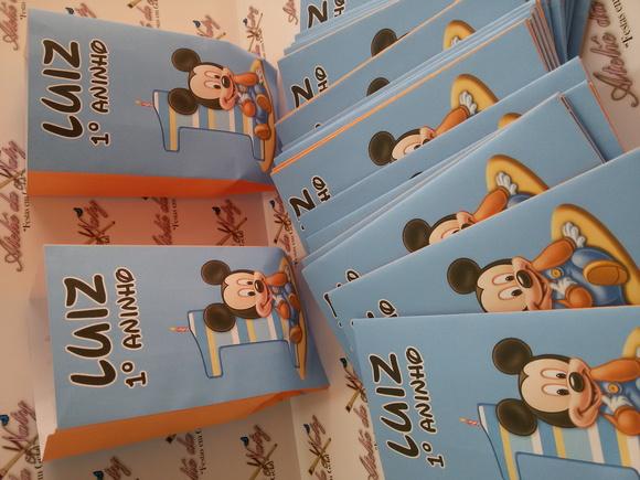 Saquinho para Pipoca - Mickey Baby
