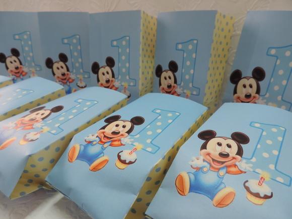 Saquinho para Pipoca - Mickey Baby