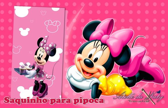 Saquinho para Pipoca - Minnie